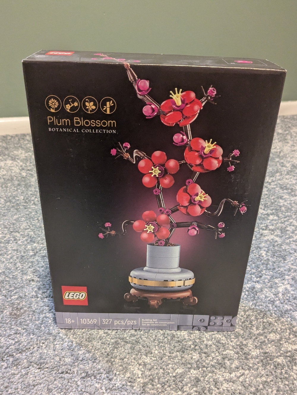 LEGO Plum Blossom Botanical Collection - Red and Pink Floral Display
